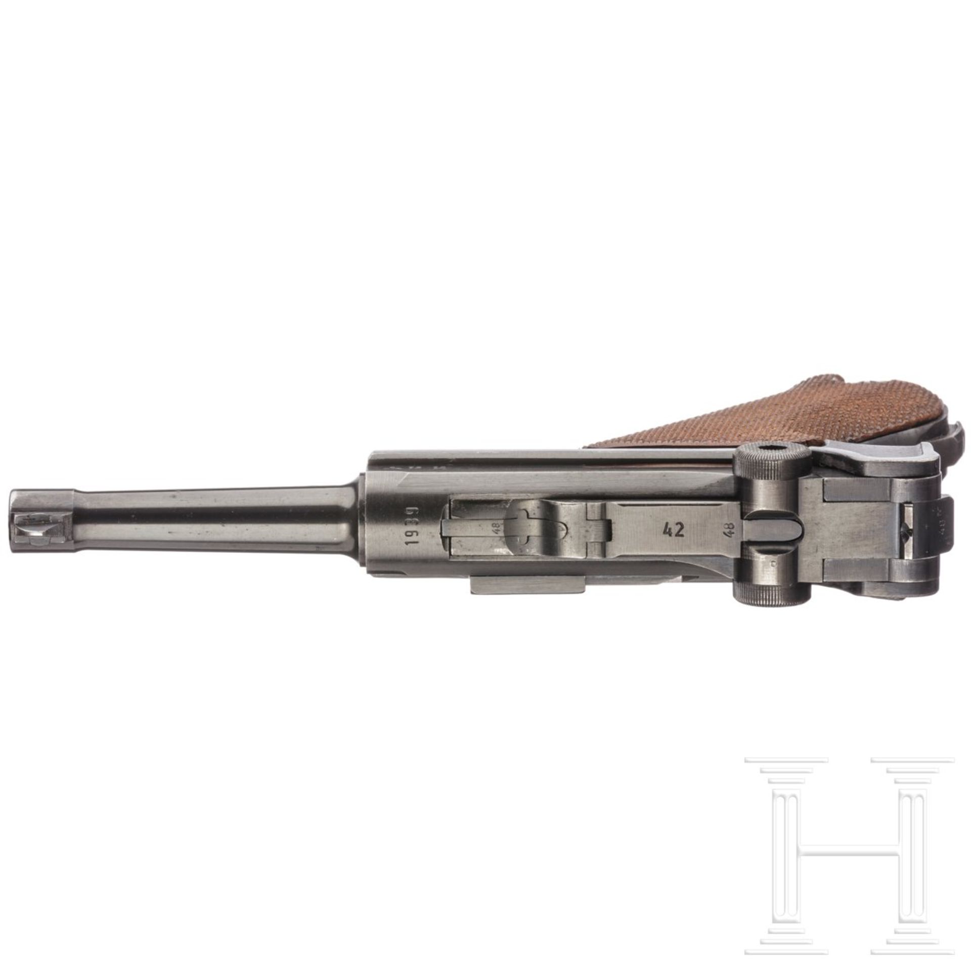 Pistole 08, Code "1939 - 42", mit Koffertasche - Bild 3 aus 5