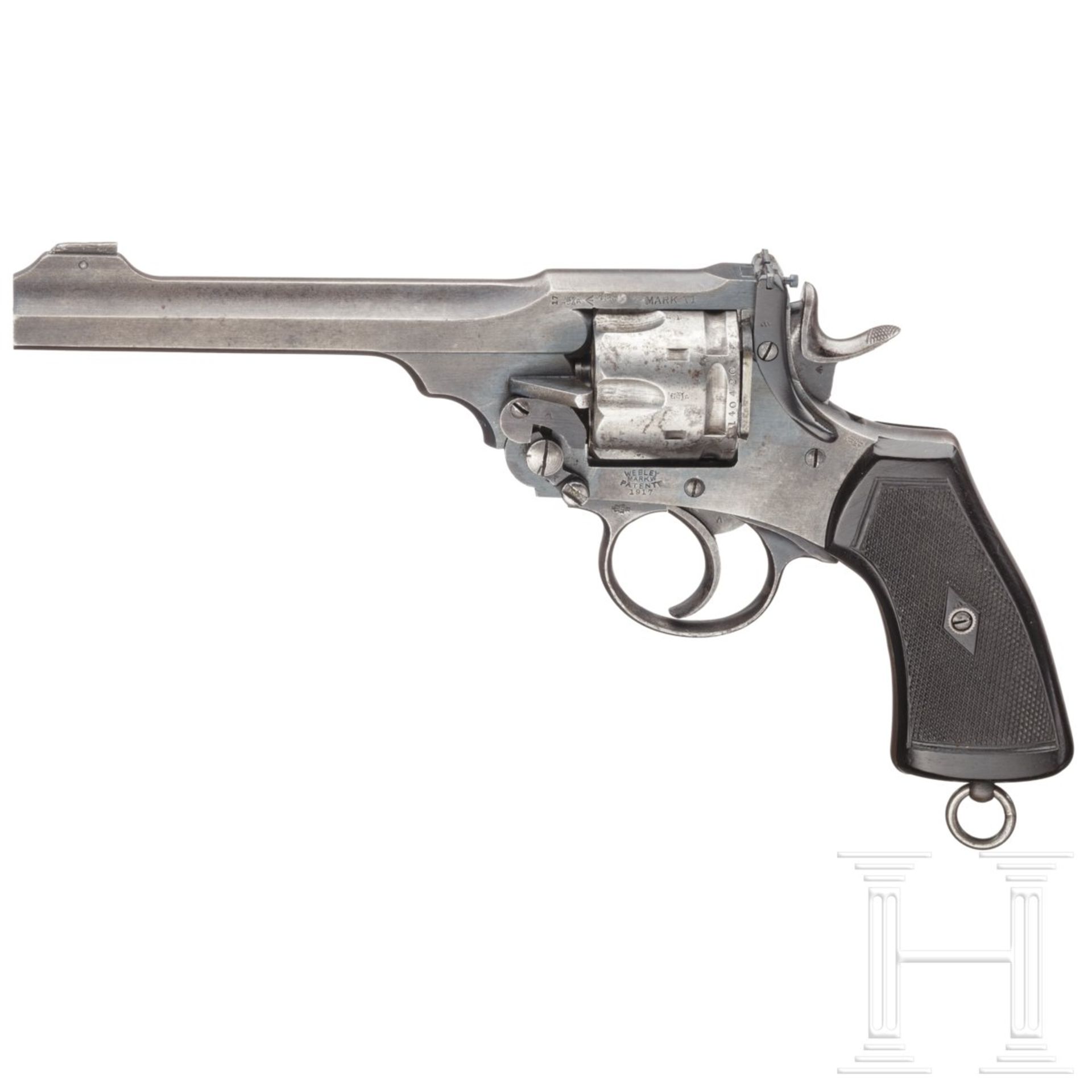 Webley Mark VI, mit Tasche