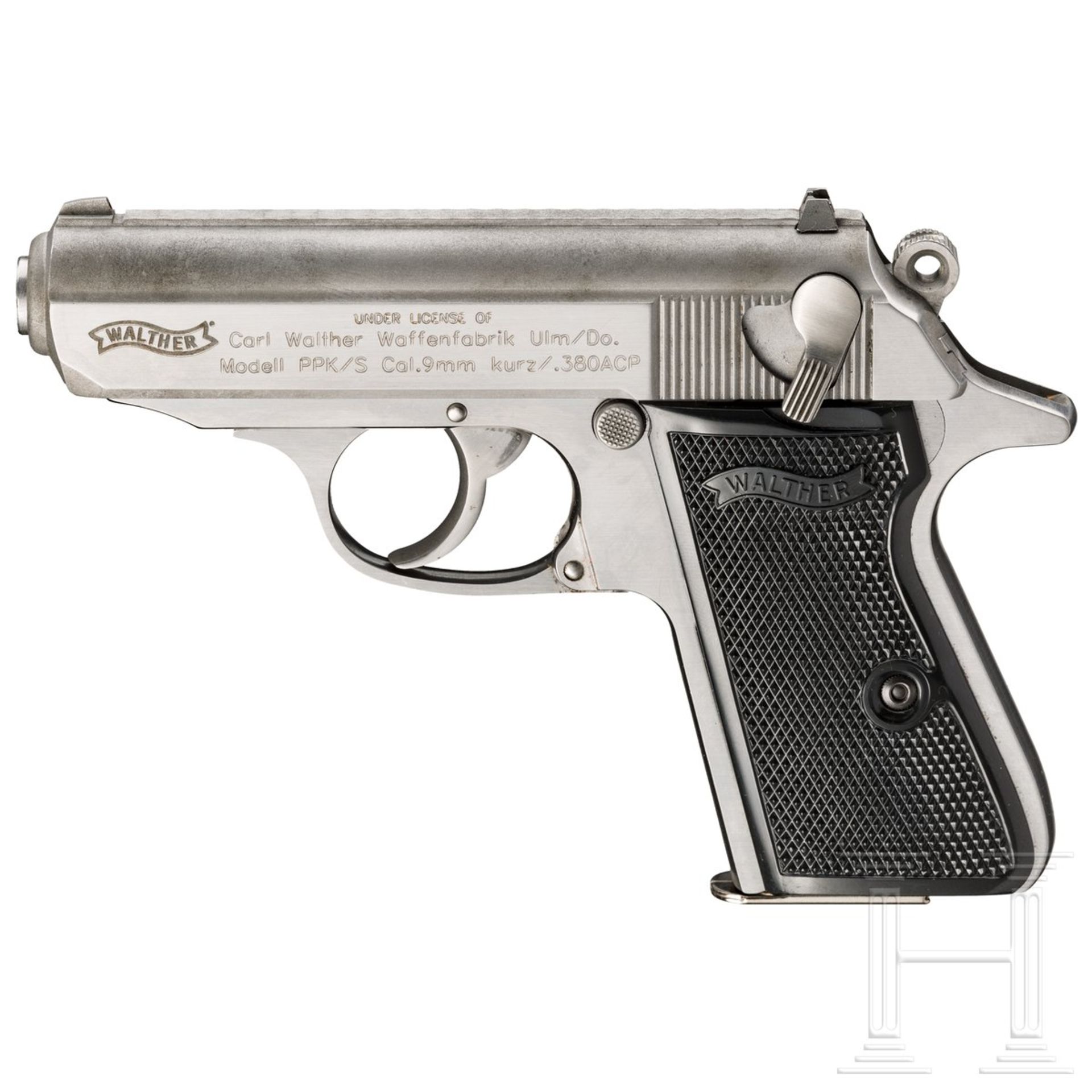 Walther PPK/S, Smith & Wesson, stainless, 4mm M20 Umbau