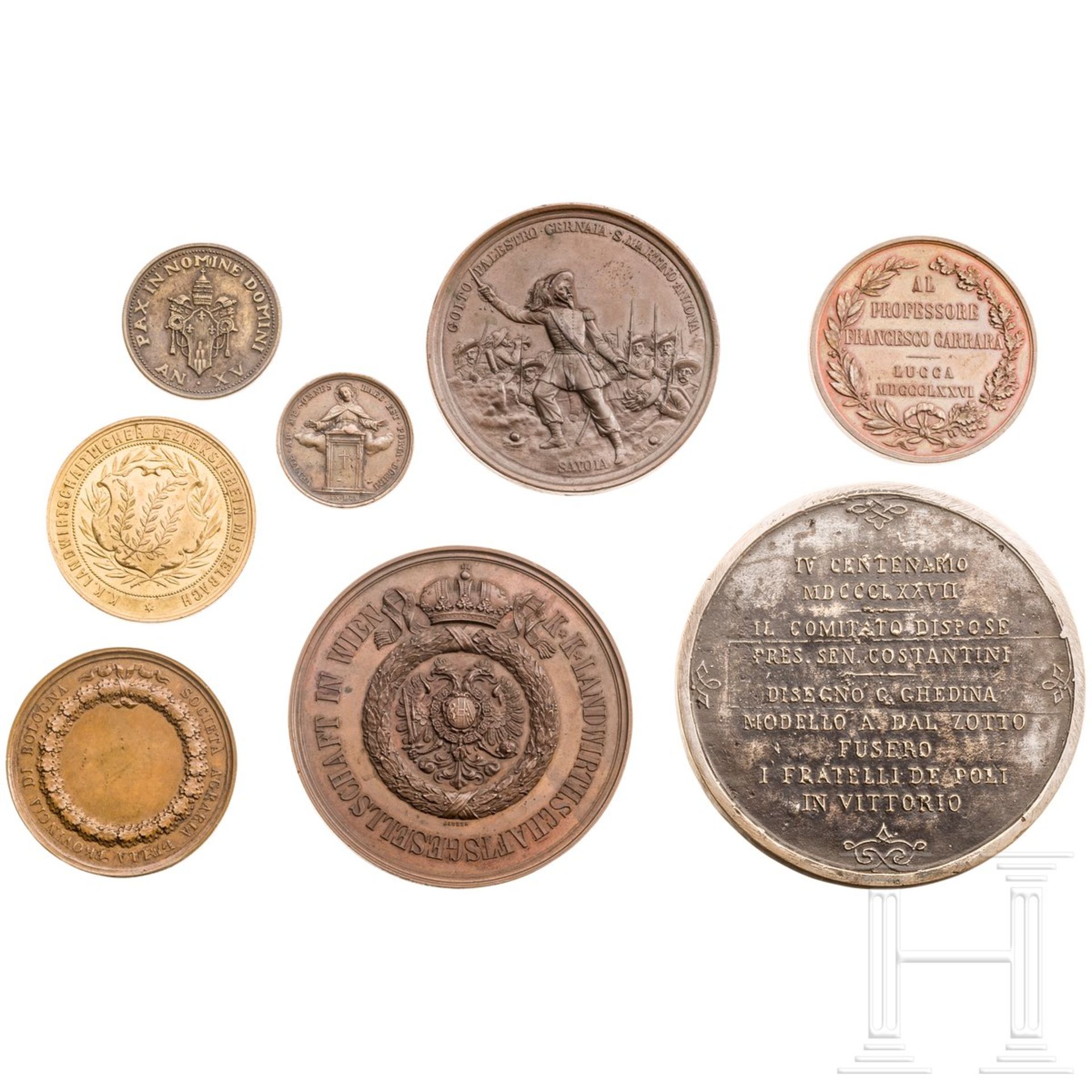 Acht Medaillen, Italien/Österreich, 19. Jhdt. - Bild 4 aus 4