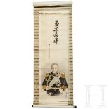 Japan - Rollbild des Admirals Togo, Meiji-Periode