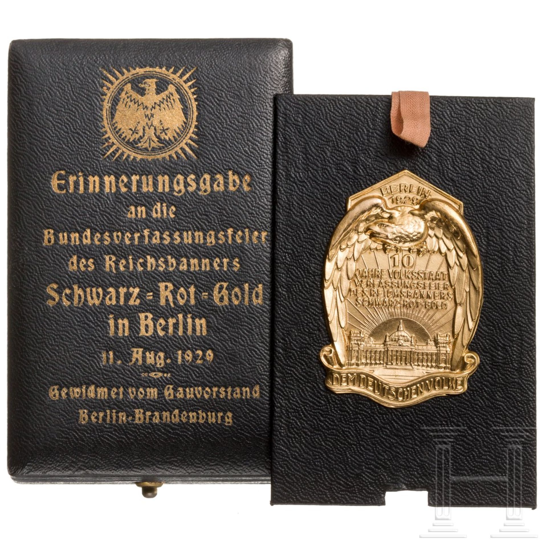 Erinnerungsgabe an die Bundesverfassungsfeier am 11.8.1929