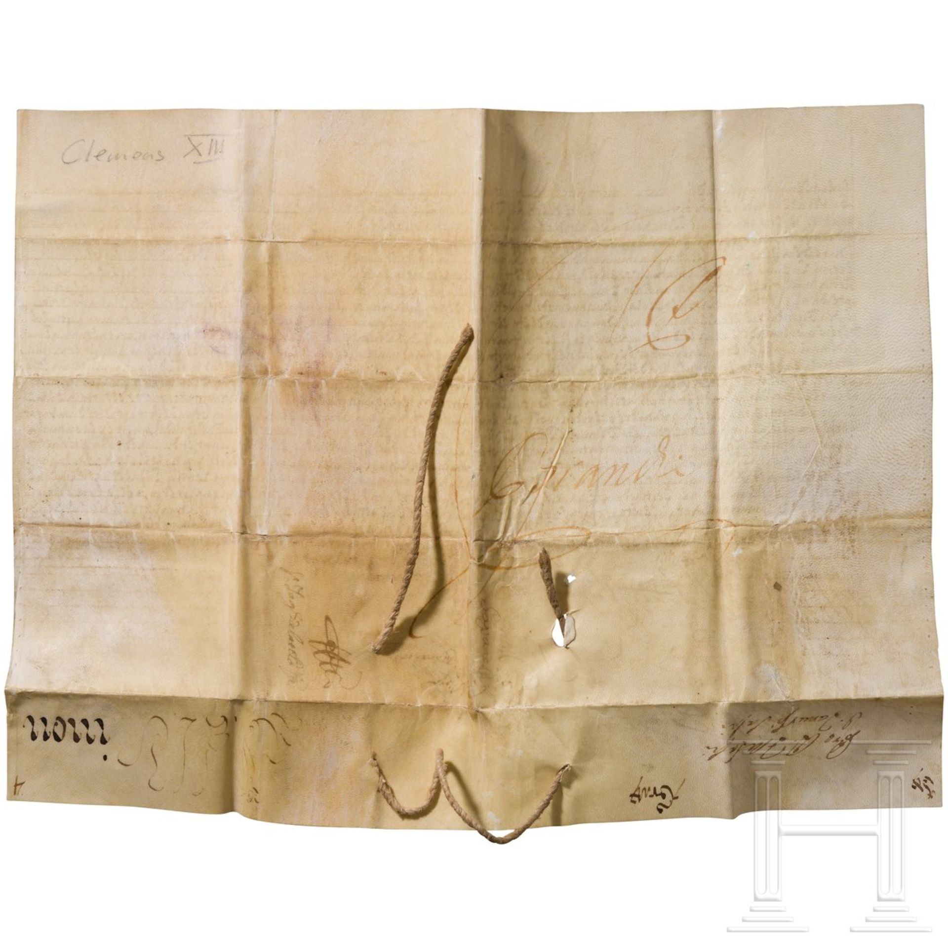 Schreiben aus der Zeit des Pontifikats Papst Clemens XIII. (1758 - 1769), Vatikan - Bild 2 aus 2