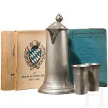Bayerische Offiziersvereinigungen - Zinngeschenk, Dokumente, Buch, 1. Hälfte 20. Jhdt.