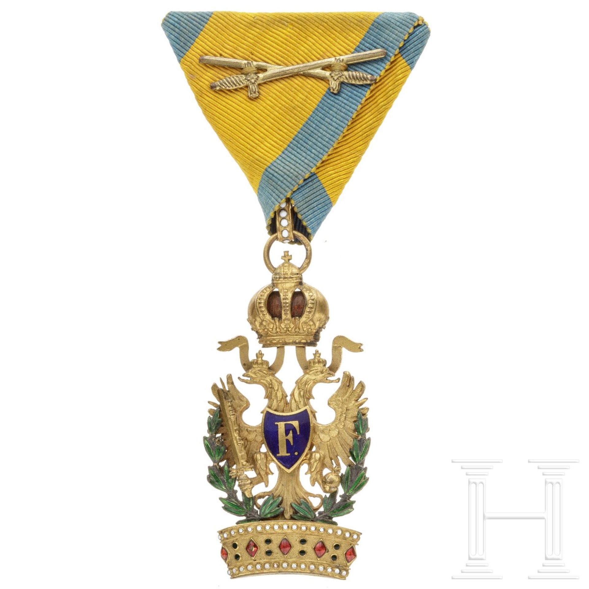 Kaiserlich österreichischer Orden der Eisernen Krone, 3. Klasse (Ritterkreuz), mit Kriegsdekorat