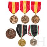 Sechs Medaillen, Spanien/Italien