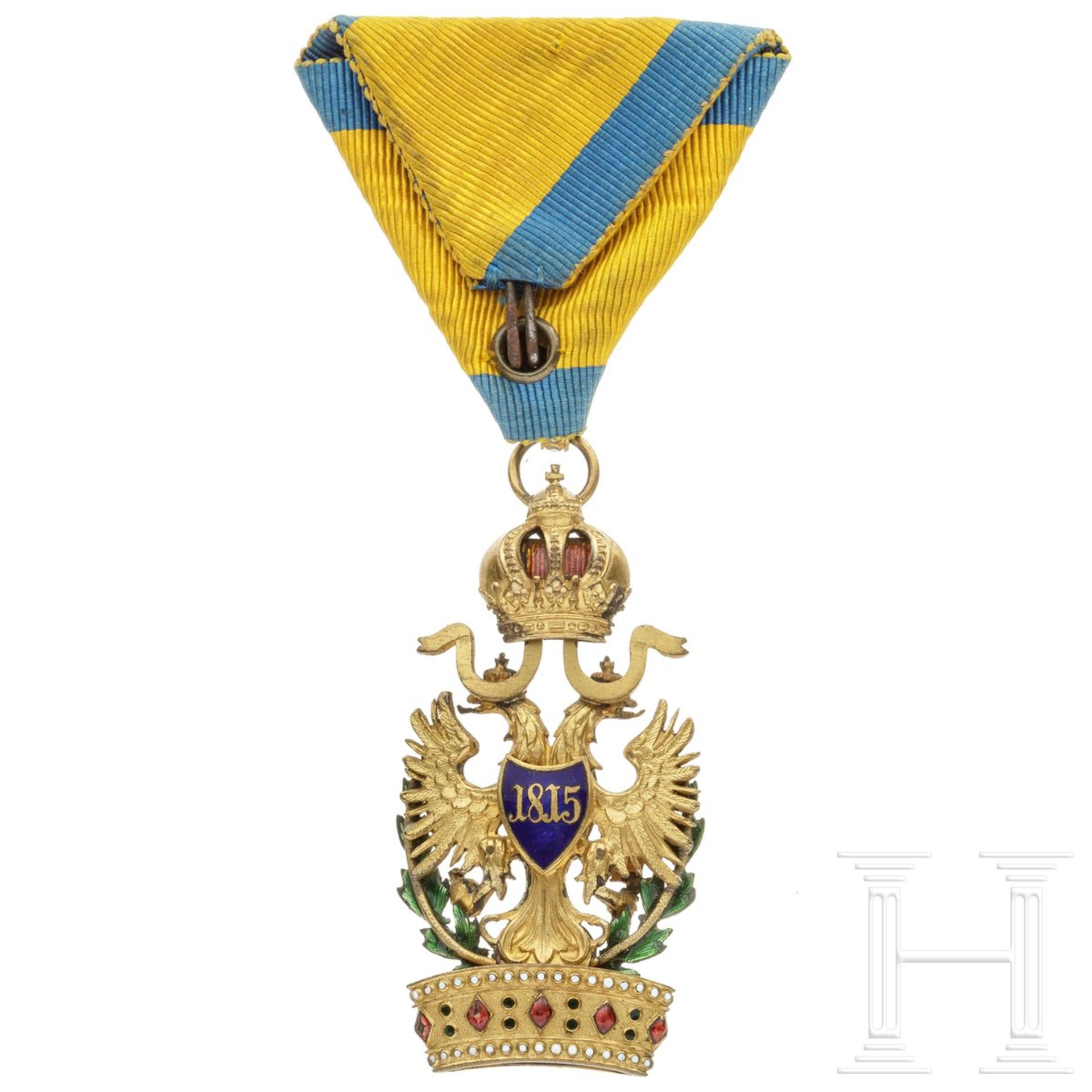 Kaiserlich österreichischer Orden der Eisernen Krone, 3. Klasse (Ritterkreuz), mit Kriegsdekorat - Image 2 of 2