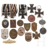 Eisernes Kreuz 1914 - ein Kreuz 1. Klasse und drei Kreuze 2. Klasse