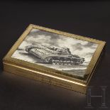 Hasso von Manteuffel (1897 - 1978) - große silbervergoldete Zigarrenschatulle zum 70. Geburtstag
