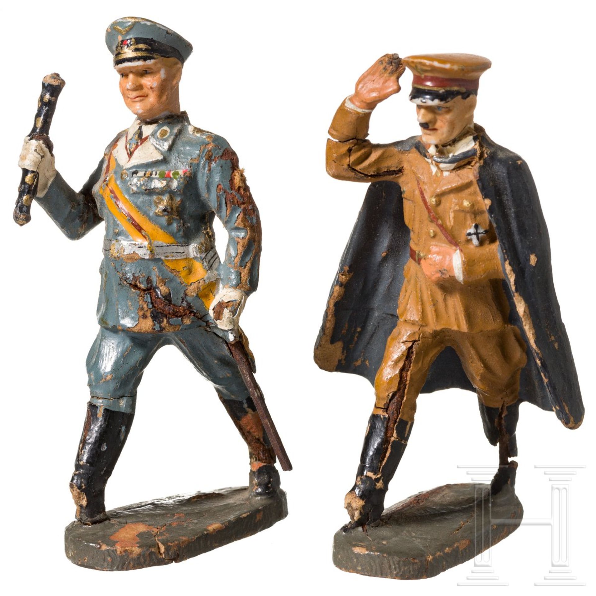Elastolin-Persönlichkeitsfiguren Hitler und Göring