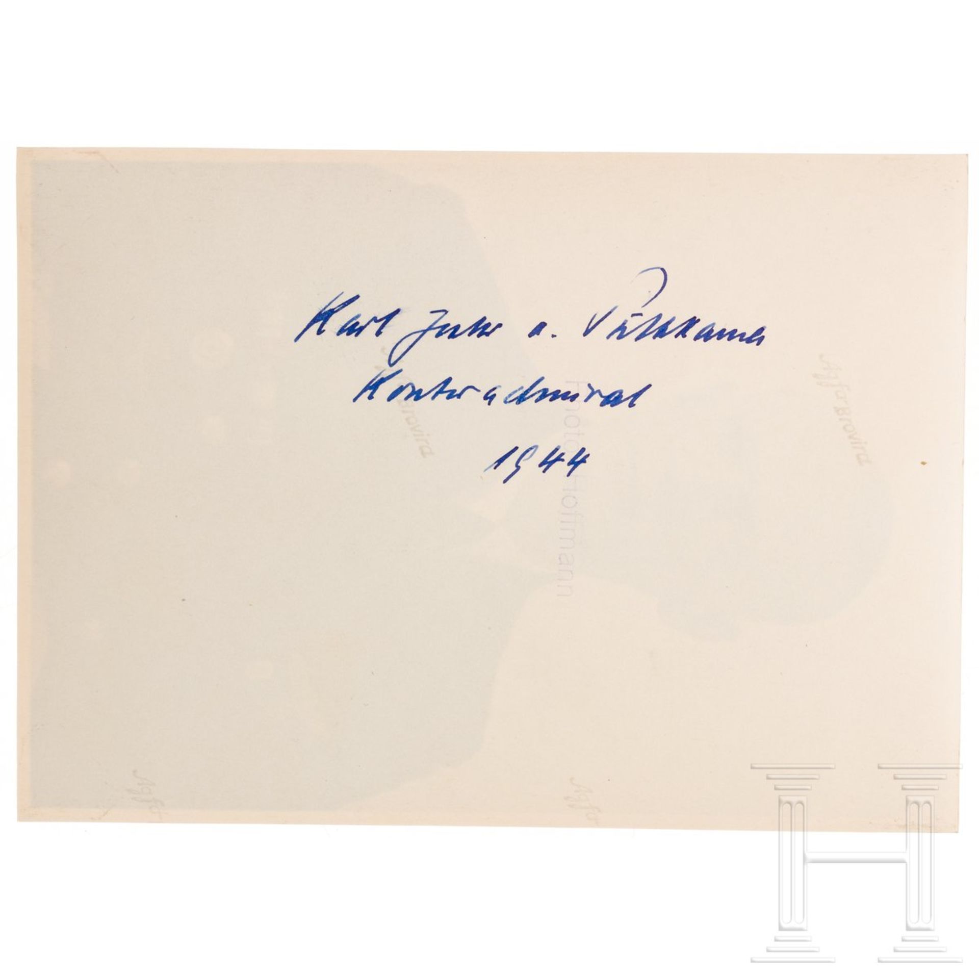 Autograph Karl-Jesco von Puttkamer 1944 - Bild 2 aus 2