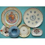 Edward VIII: eleven various plates and dishes (11)