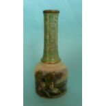 A mallet shaped vase: Uncle Tom and Eva (401) and Uncle Tom (402)