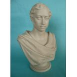 1863 Edward Prince of Wales: a good Copeland parian portrait bust for the Crystal Palace Art Union