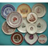 Victoria: nine plates, two side plates and a teapot stand (12)