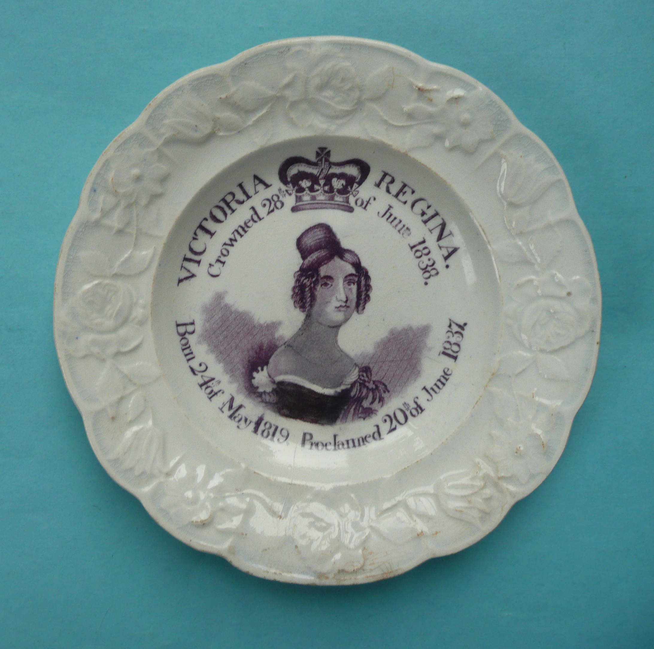 1838 Coronation: a Swansea nursery plate