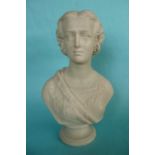 1863 Princess Alexandra: a Copeland parian portrait bust for the Crystal Palace Art Union