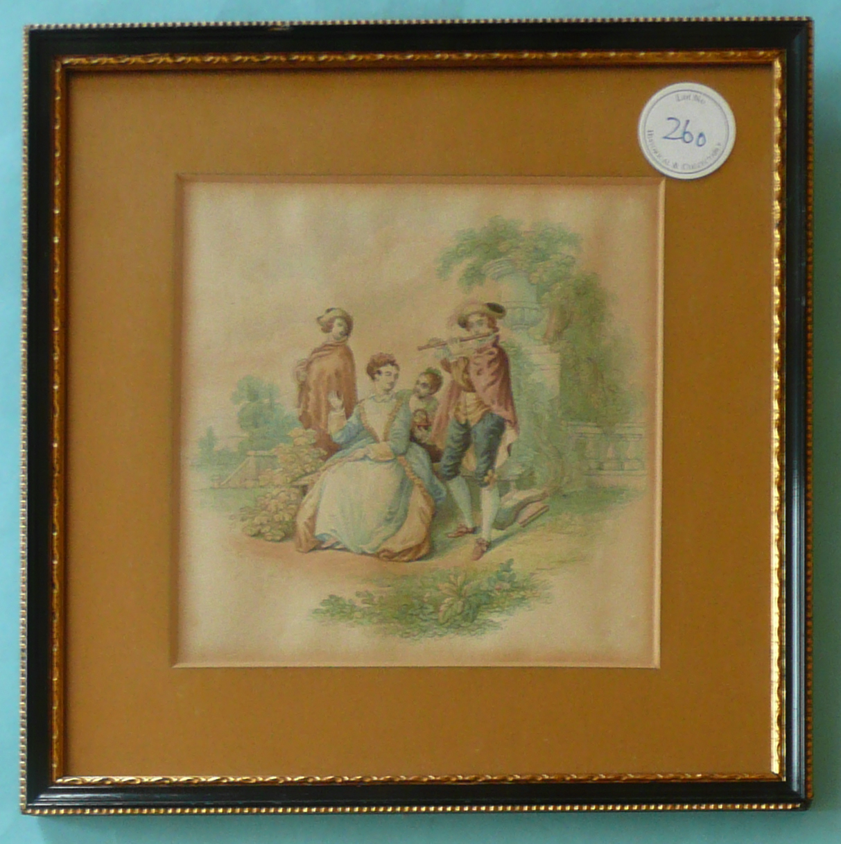 The Flute Player (337) overmounted and framed. * Ex Warshawsky collection, lot 260