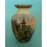 A vase: Chinese River Scene with Junks (440)