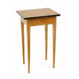 Beistelltisch im Biedermeierstil, 20. Jh., Birke furniert, Zarge mit Schublade, 75 x 40 x40 cm- - -