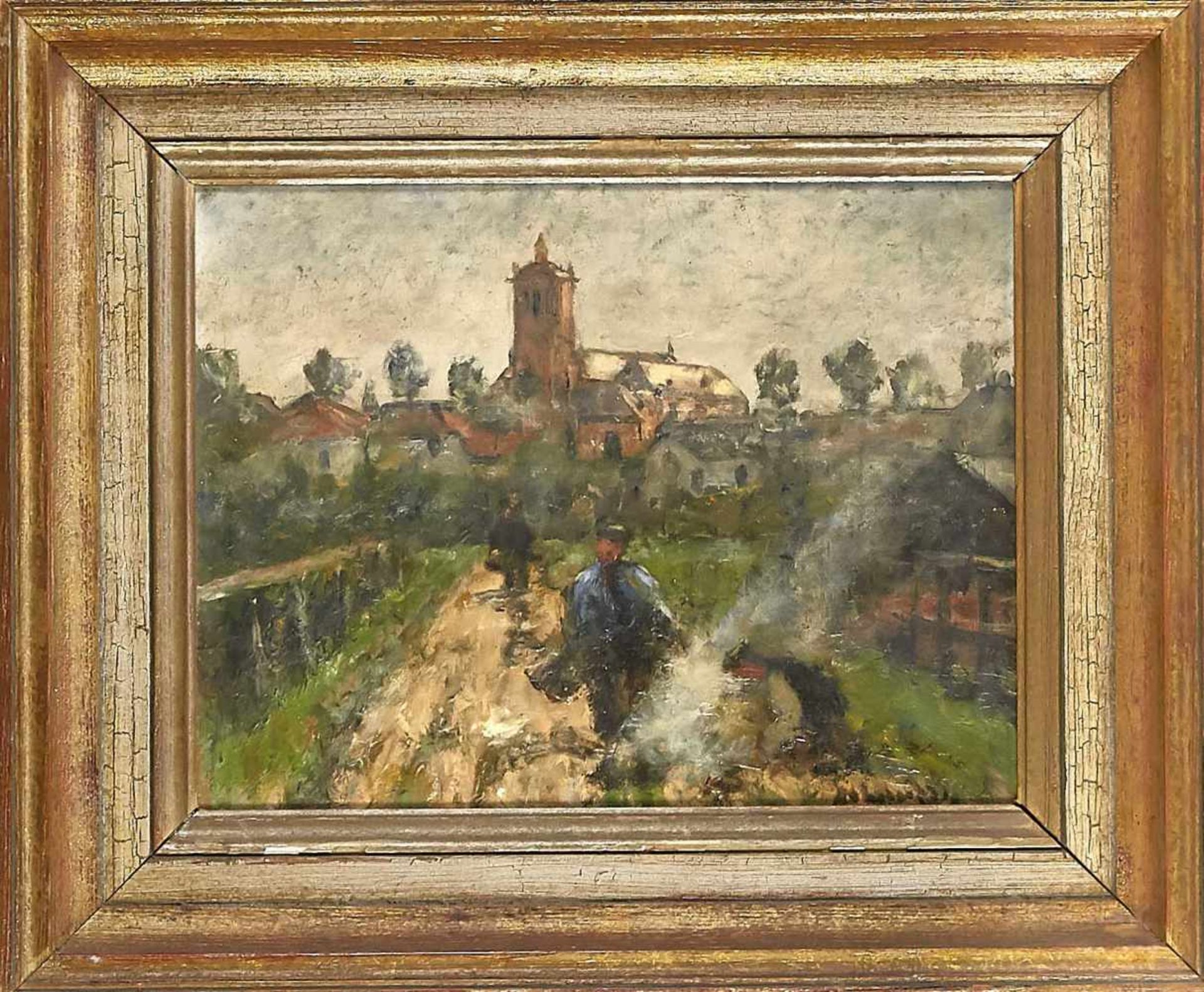 Helmut Liesegang (1858-1945), German landscape painter of the Düsseldorf School. Country<