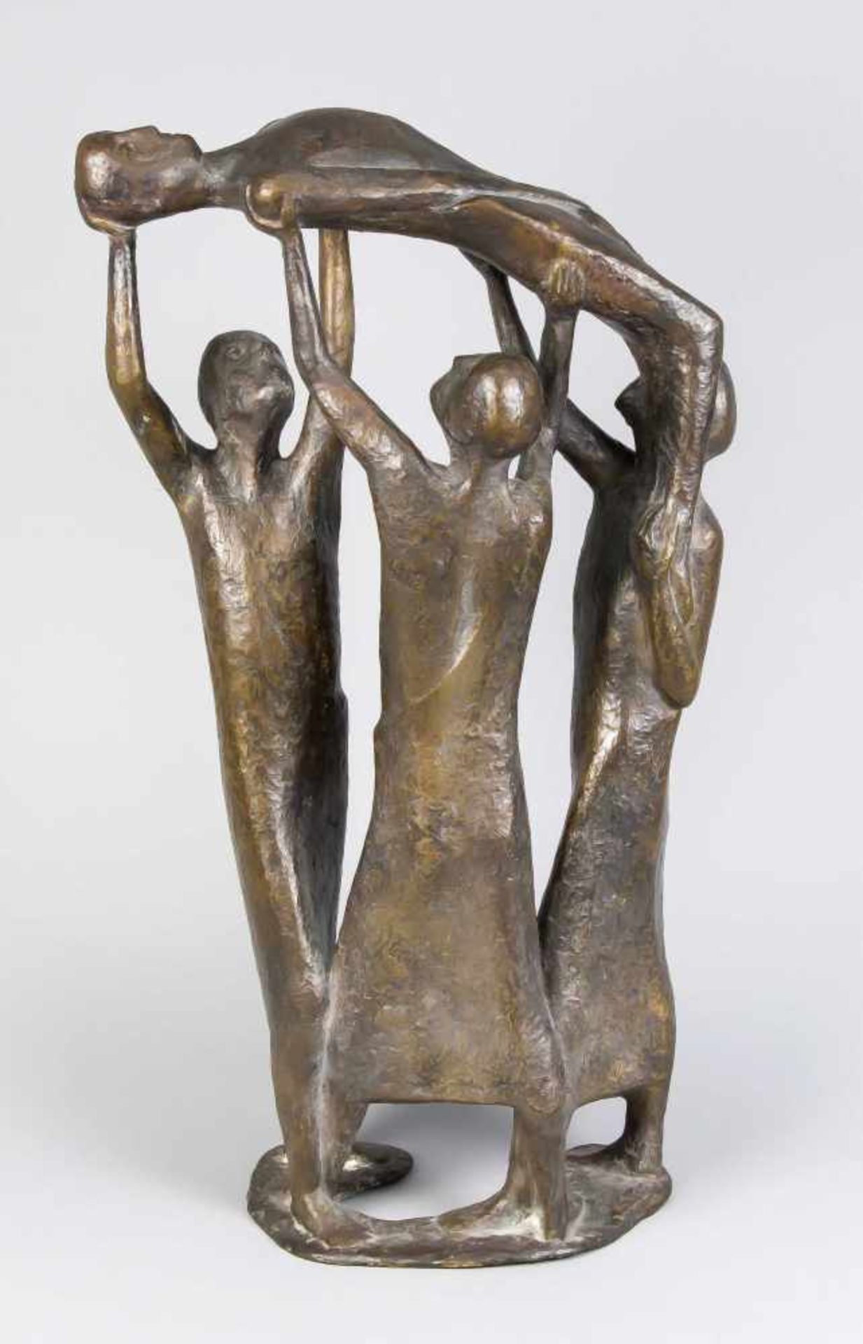 Ulrich Conrad (*1930, lebt in Worpswede), Der Gichtbrüchige, Bronze, 1963 (?), H. 52,5 cm,vgl.