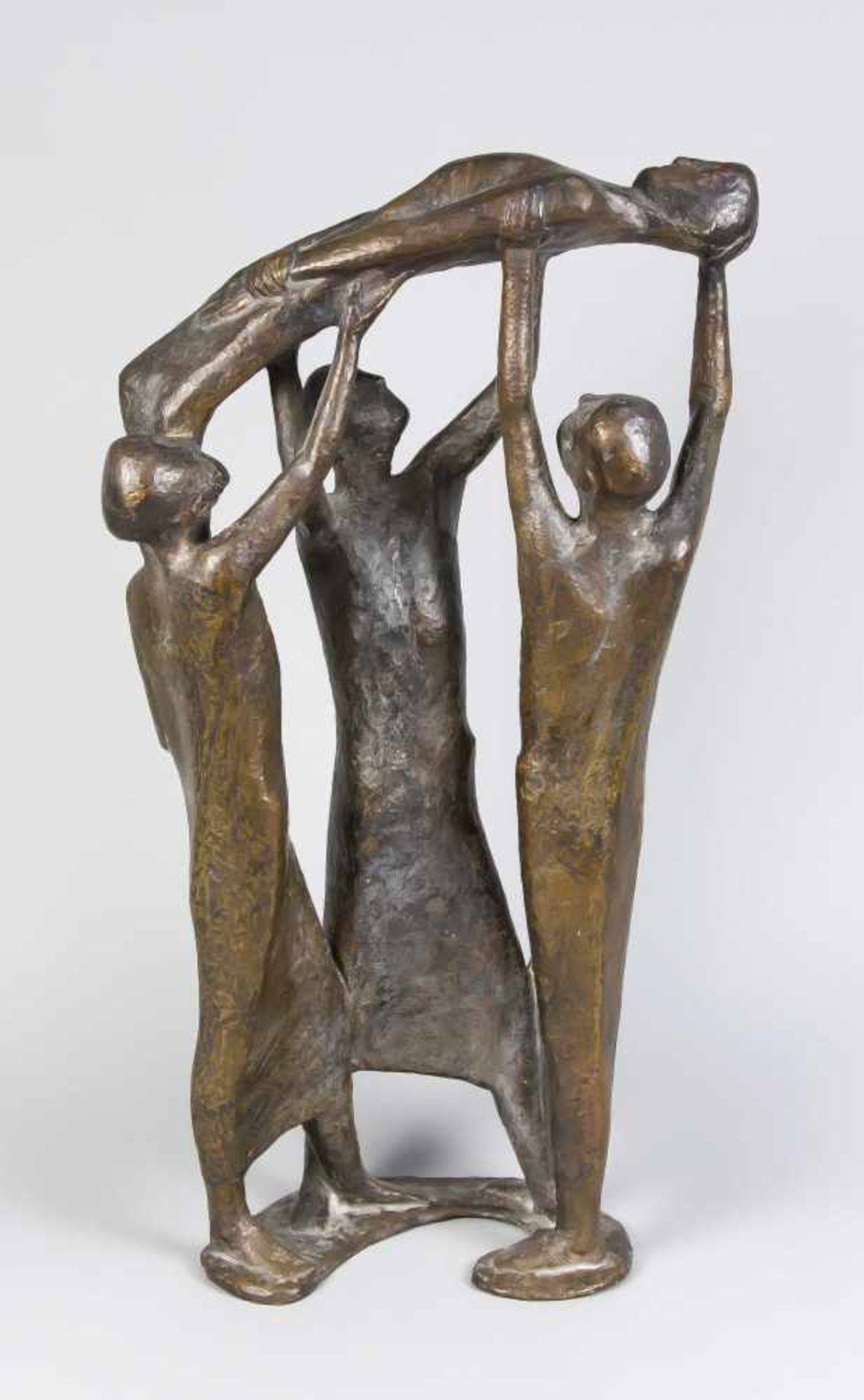 Ulrich Conrad (*1930, lebt in Worpswede), Der Gichtbrüchige, Bronze, 1963 (?), H. 52,5 cm,vgl. - Image 2 of 2