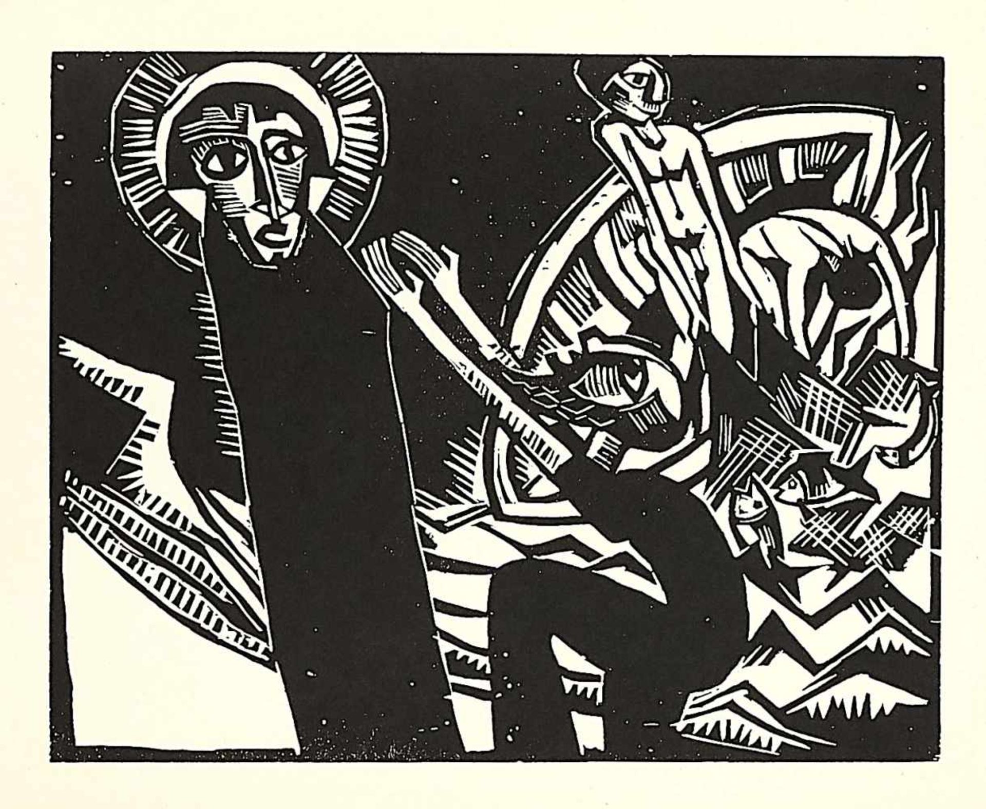 Karl Schmidt-Rottluff (1884-1976), after, ''9 woodcuts'', reduced reprints of the 9 woodcuts - Bild 5 aus 9