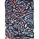 A.R. Penck, d.i. Ralf Winkler (1939-2017), untitled, very large color serigraphy on light