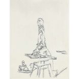 Alberto Giacometti (1901-1966), ''L'Atelier'', etching on copperprint paper, drawn in 380