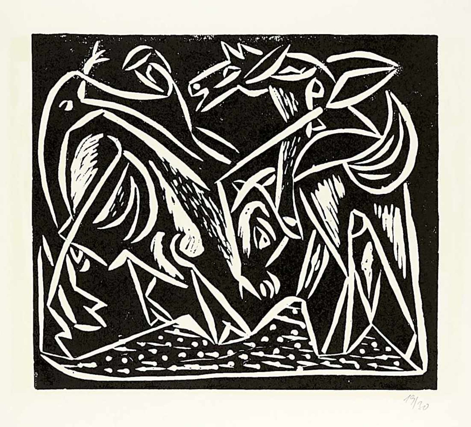 Kurt Weber (1893-1964), Austrian Expressionist, ''wood and linocuts 1, 1934-1941, - Bild 2 aus 7