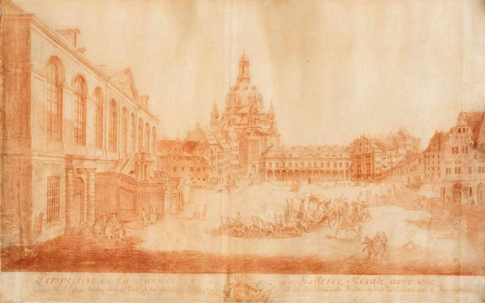 Canaletto, d.i. Bernardo Bellotto (1721-1780), after, ''Perspective de la Facade de la