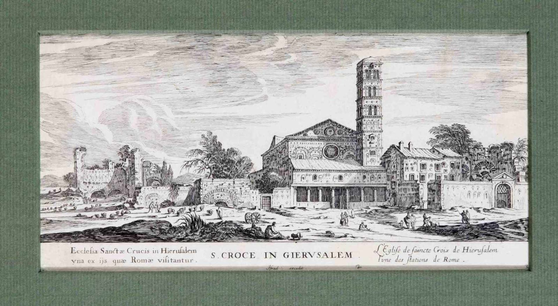 Israël Silvestre (1621-1691), series of 5 views of Rome, ''S. Croce in Gierusalem'', ''S.< - Bild 5 aus 5