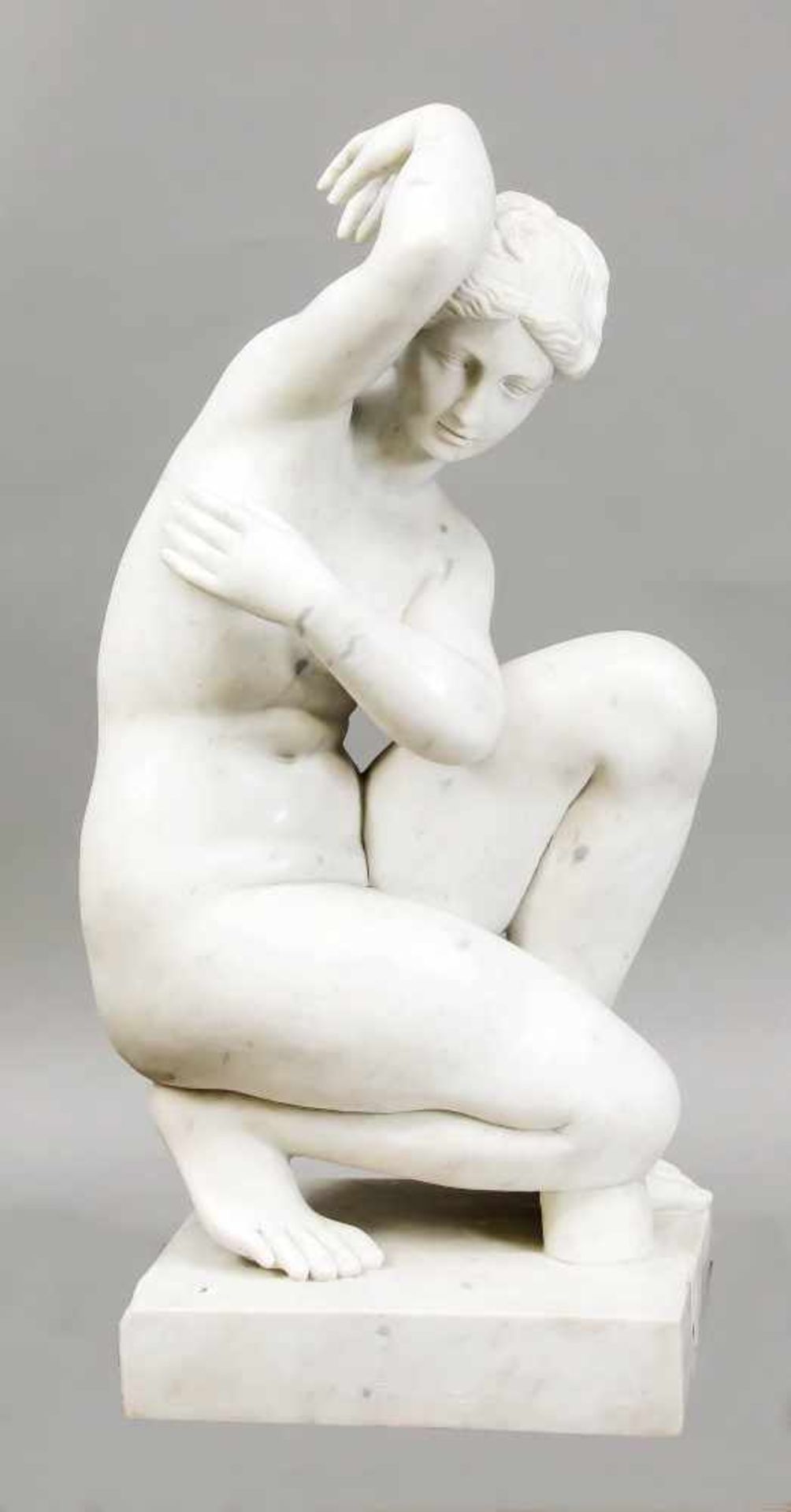 Squatting Venus, copy after the antique original, 2nd half of the 20th century, very heavy