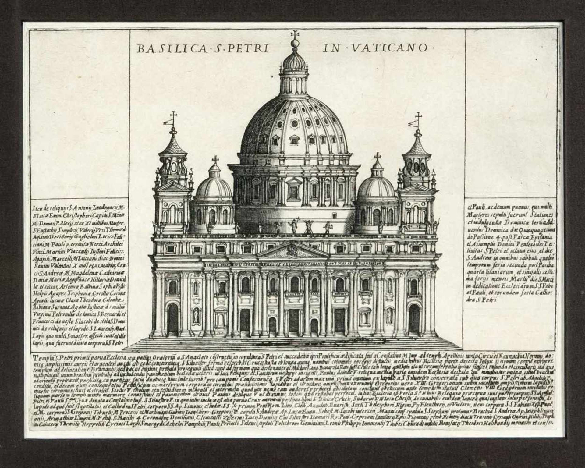 Domenico De Rossi (1659-1730) after Giacomo Lauro (act.1583-1645), view of St. Peter's