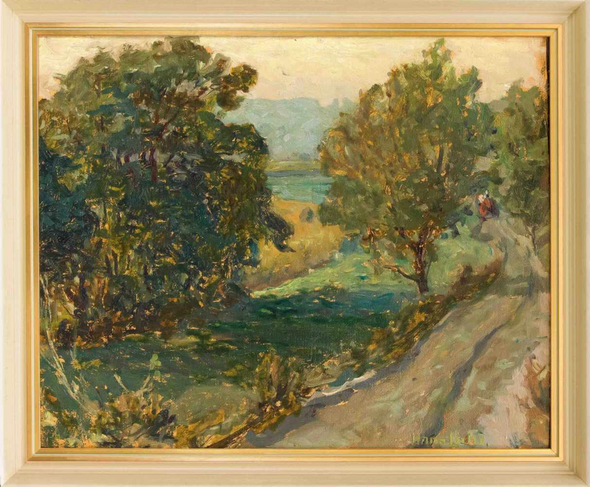 Hans Licht (1876-1935), landscape painter of German impressionism, studied in BerlinBracht and