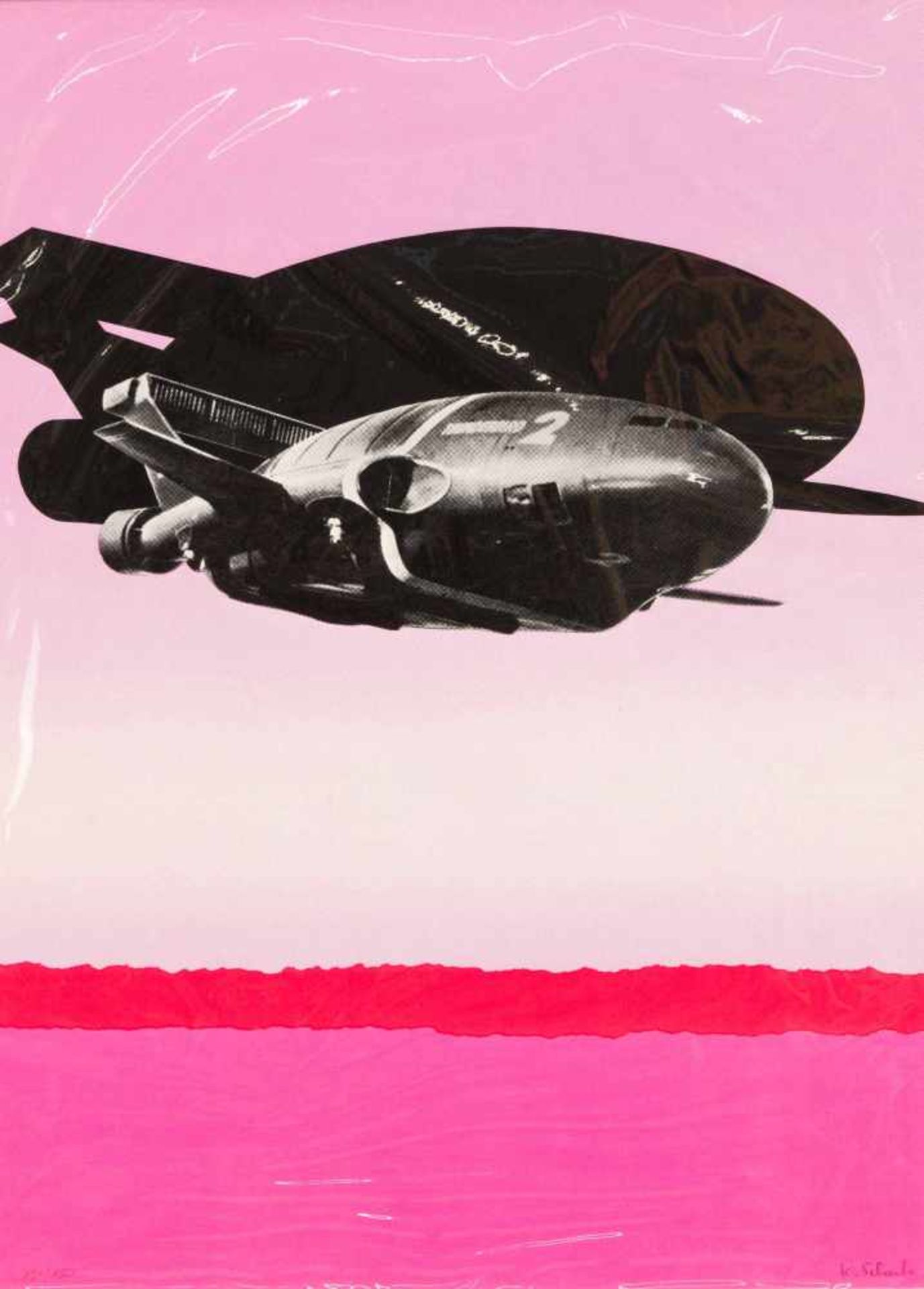Konrad Schulz (1940-2001), ''Cloud Transport'', color screenprint, 1970, u. re. handsigned,u. left