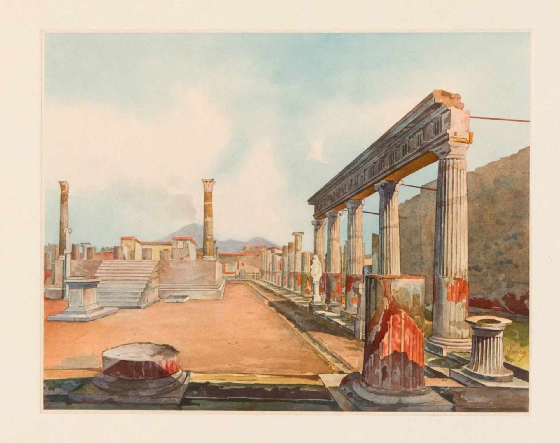 Vincenzo Loria (1849-1939), after, portfolio ''Pompei'', around 1890, 6 chromolithographsafter the - Bild 3 aus 3