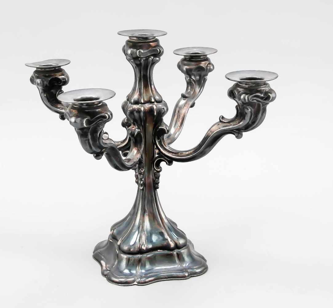 Candlestick, German, 20th century, hallmarked Wilhelm Binder, Schwäbisch Gmünd, silver835/000,