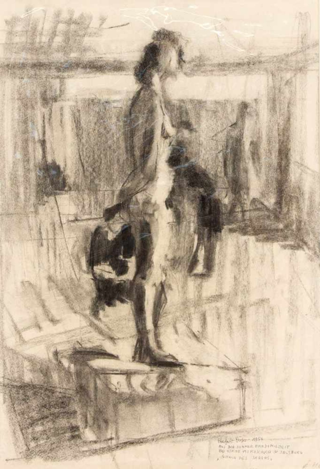 Eberhard Doser (* 1926), figure study from the summer academy with Oskar Kokoschka inSalzburg ''