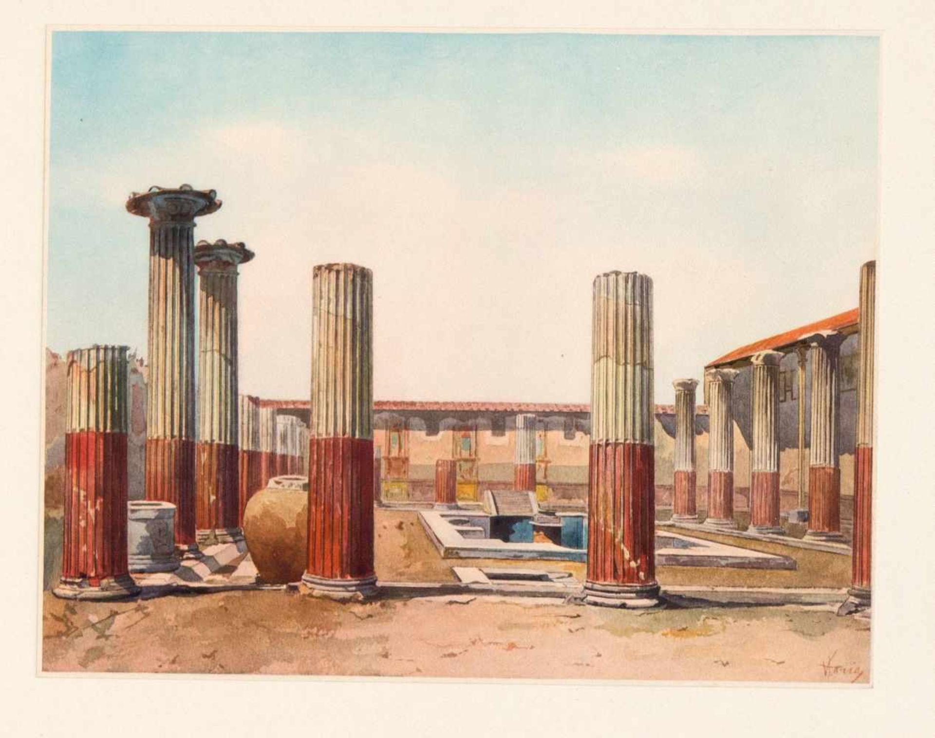 Vincenzo Loria (1849-1939), after, portfolio ''Pompei'', around 1890, 6 chromolithographsafter the - Bild 2 aus 3