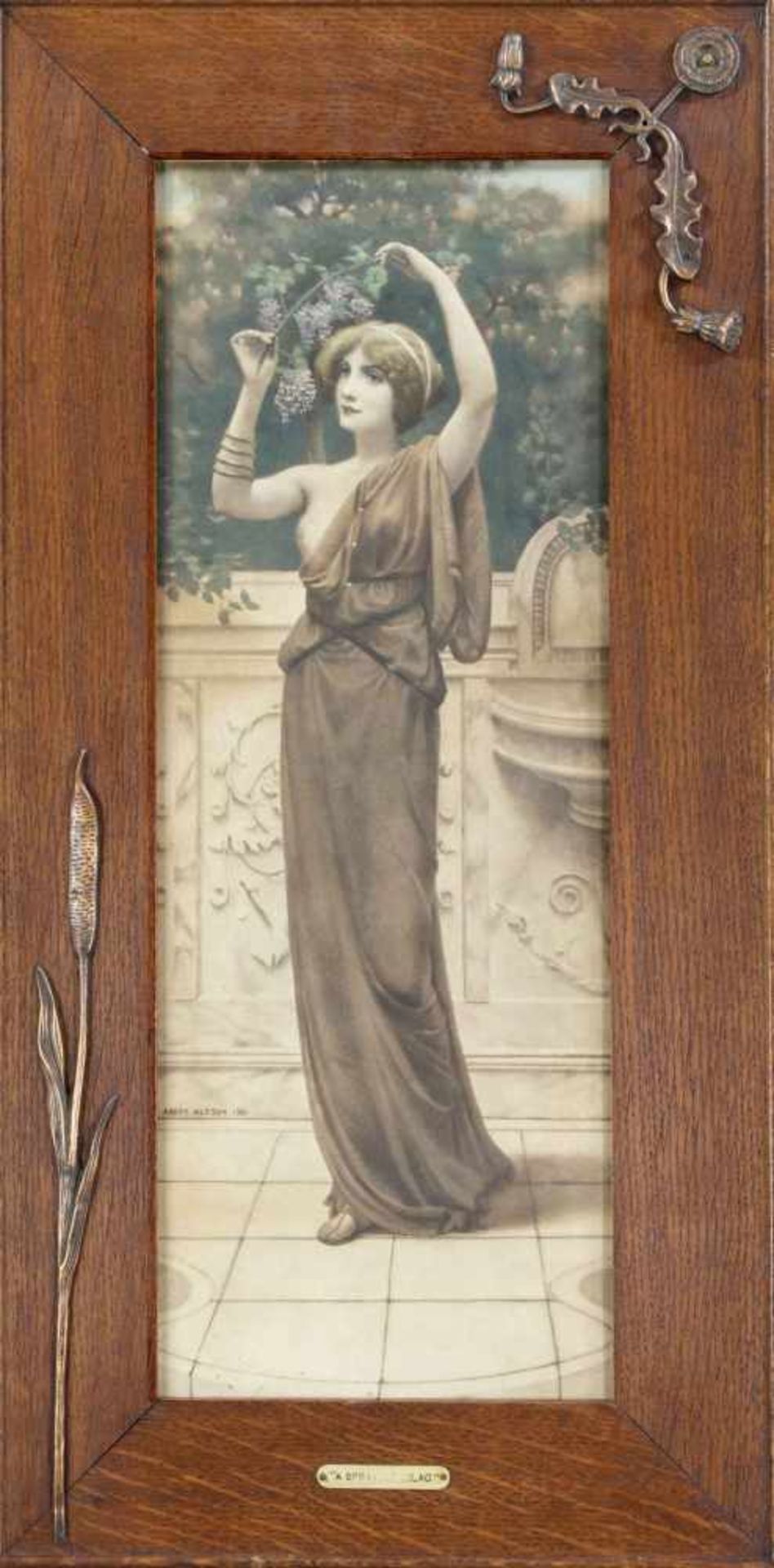 Abbey Altson (1864-1949), nach, Paar kol. Lichtdruck des Jugendstil nach Gemälden vonAbbey Altson um - Bild 2 aus 2