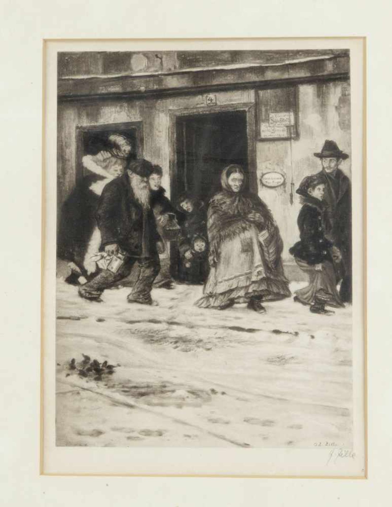 Heinrich Zille (1858-1929), "Im Arbeiterviertel", Heliogravure, u. re. im Druck sign. u.dat. (19)02,