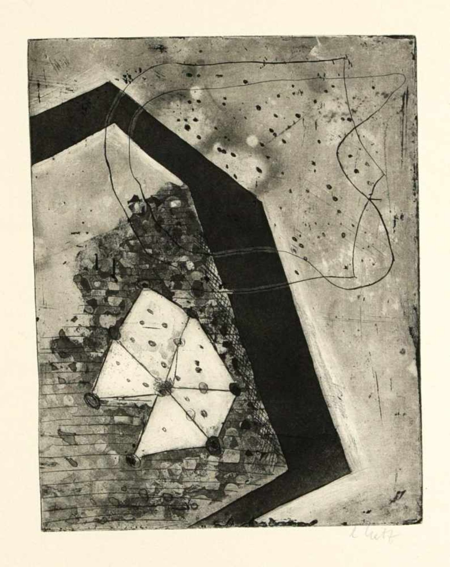 Eugen Batz (1905-1984), Mappenwerk "Radierungen 1932", 6 Bl. Titel, Impressum und Text vonWerner - Image 2 of 5