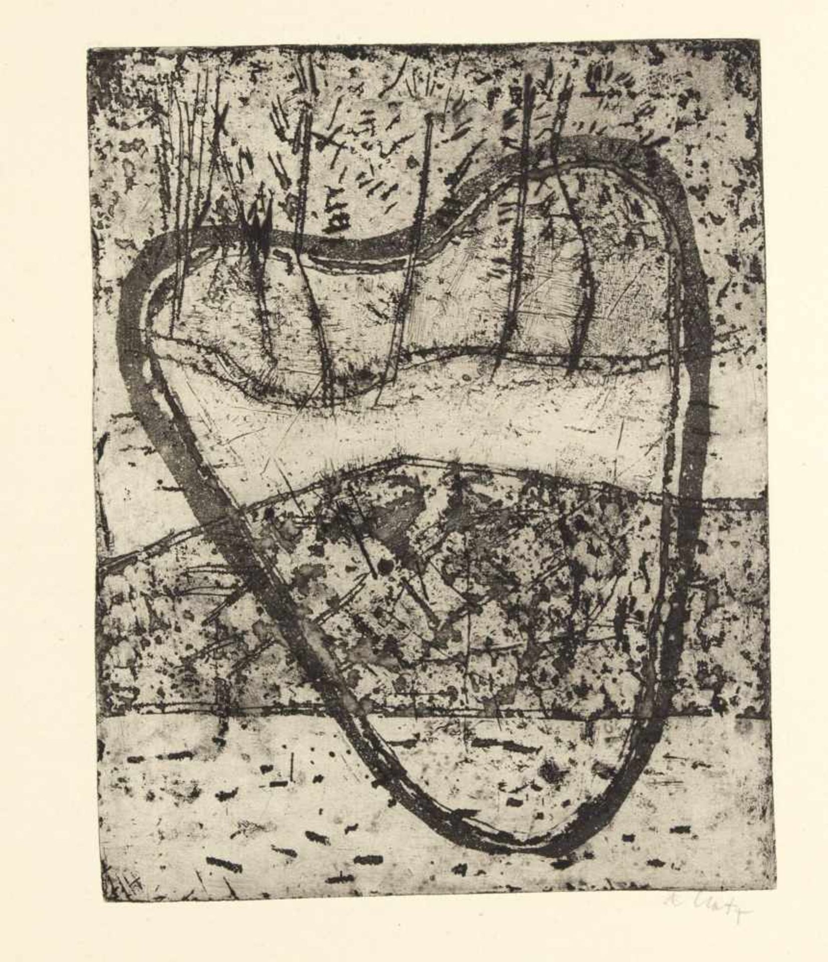 Eugen Batz (1905-1984), Mappenwerk "Radierungen 1932", 6 Bl. Titel, Impressum und Text vonWerner - Image 3 of 5