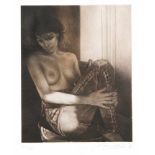 Erotik - zwei erotische Radierungen verschiedener Künstler Ende 20. Jh., weiblicheHalbakte in