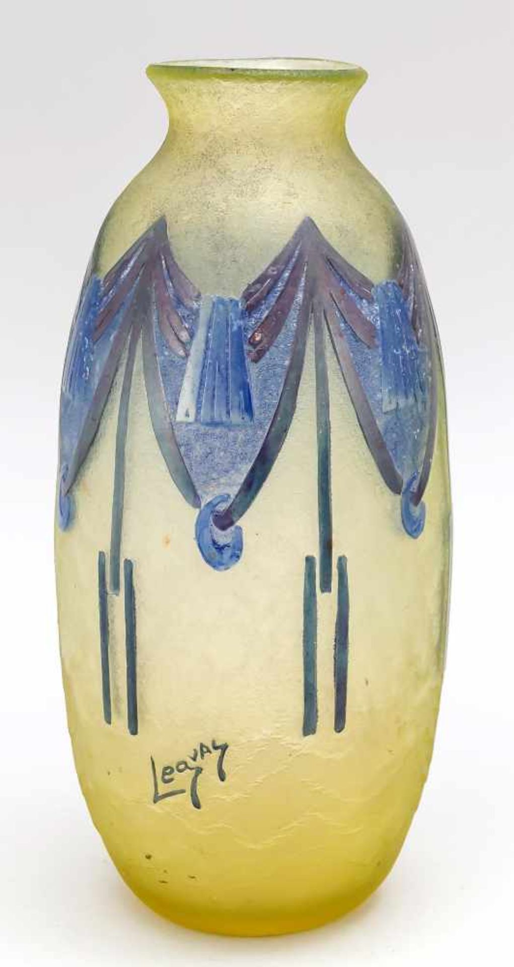 Vase, Frankreich, Anf. 20. Jh., Legras & Cie, Verreries de St. Denis et de Pantin Réunies,ovale