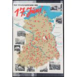 Konvolut von drei historischen Plakaten d. 20. Jh., "Der Volksaufstand des 17. Juni",russisches