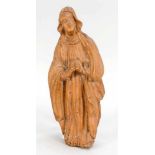 Madonna, Holzrelief, 19. Jh., H. 34 cmMadonna, wood relief, 19th century, h. 34 cm