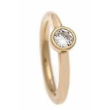 Brillant-Ring GG 750/000 mit einem Brillanten 0,30 ct l.get.W/VVS, RG 54, 5,2 gBrilliant ring GG